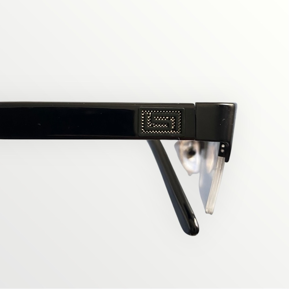 NEW Versace VE1184 Black Matte Metal Rectangular Eyeglasses - Picture 8 of 12